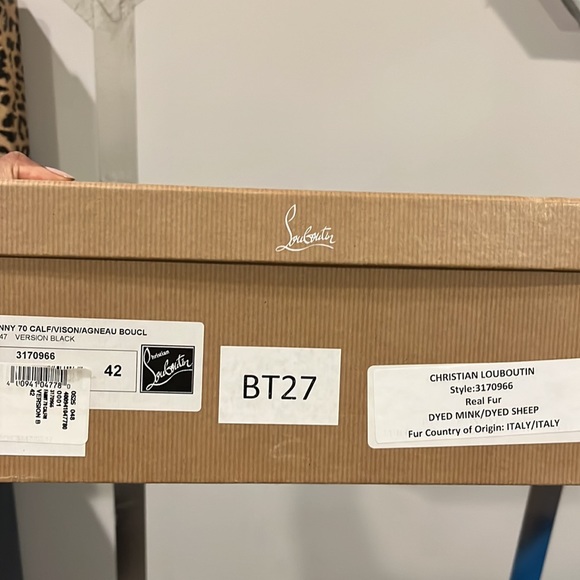 Christian Louboutin Fanny Boots. Real Mink! - Picture 6 of 6